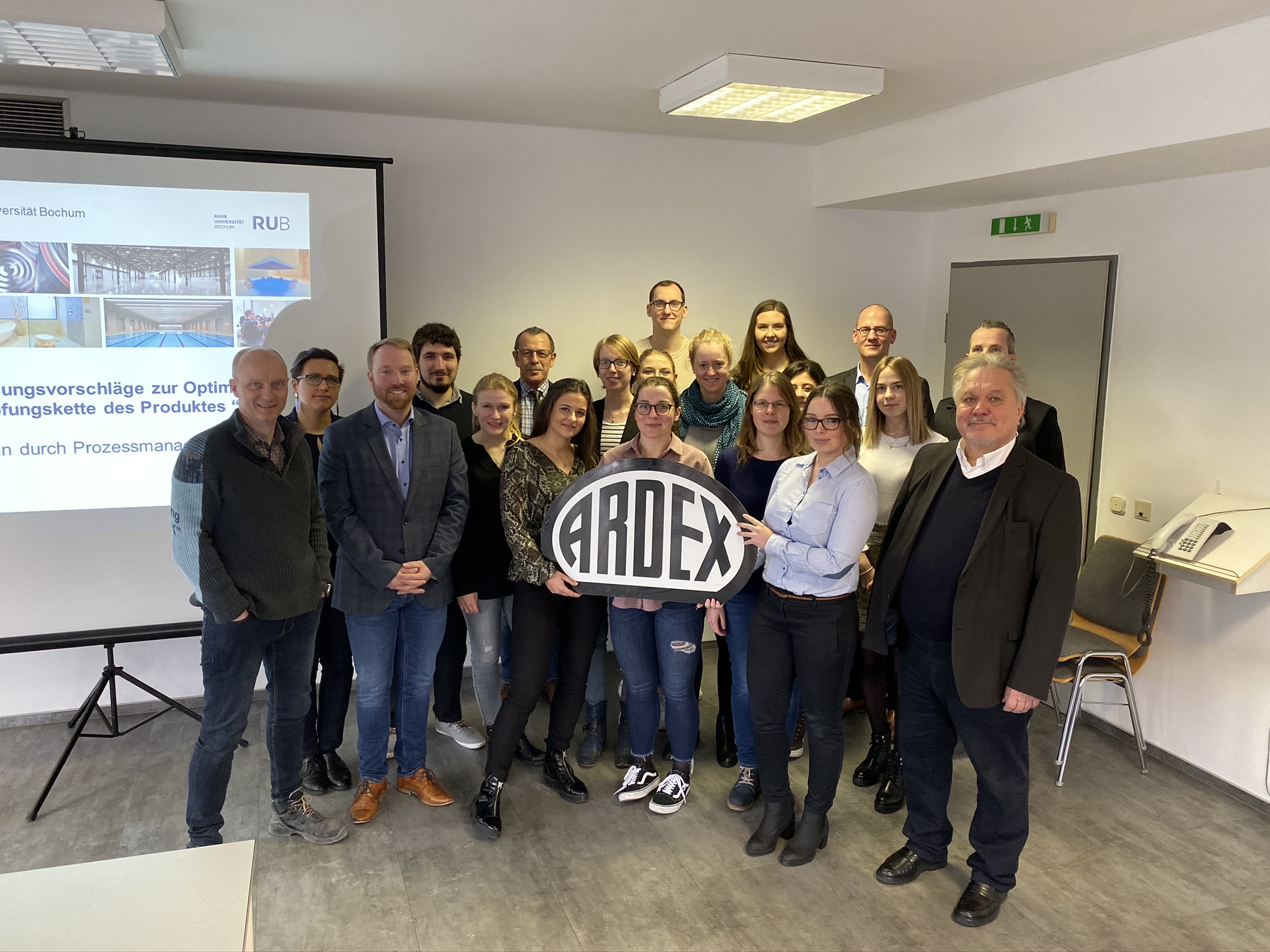 Abschlussfoto Praxiswoche ARDEX Abschlussfoto Praxiswoche ARDEX