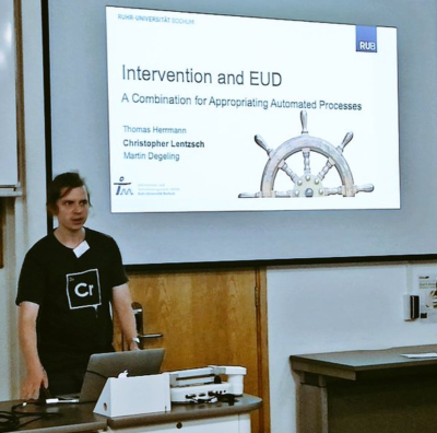 Vorstellung des Beitrags zum Zusammenspiel von „Intervention und End-User Development" 1 IS EUD 2019 Intervention and EUD