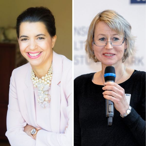 #innovationslandDeutschland – Prof. Dr. Uta Wilkens zu Gast in der Zukunftsarena des BMBF 2 Kaboul Wilkens 768x768