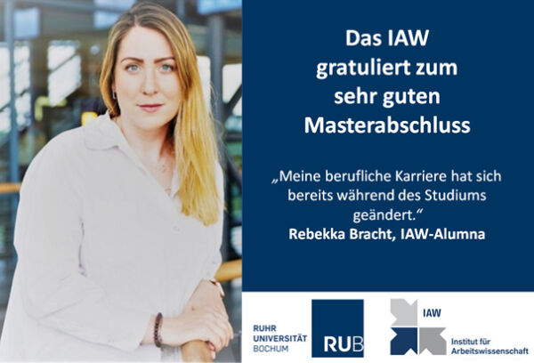 Mit sehr gutem Masterabschluss: Rebekka Bracht entwickelt das Ruhrgebiet 1 Masterabschluss Rebekka Bracht