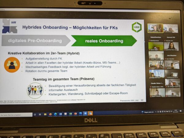 Hybride Führung und vertrauensbasierte Führungskultur 1 Onboarding VRR